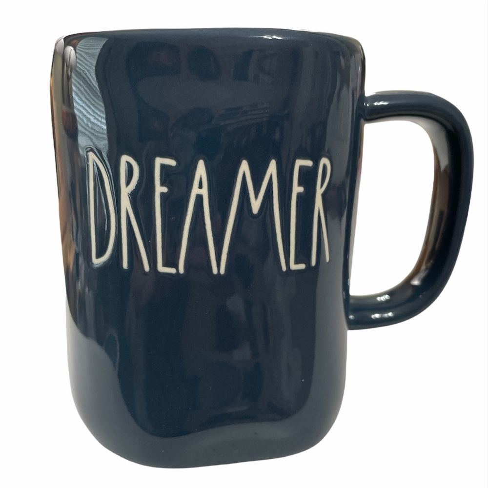 NEW Rae Dunn DREAMER Teal Blue Mug
